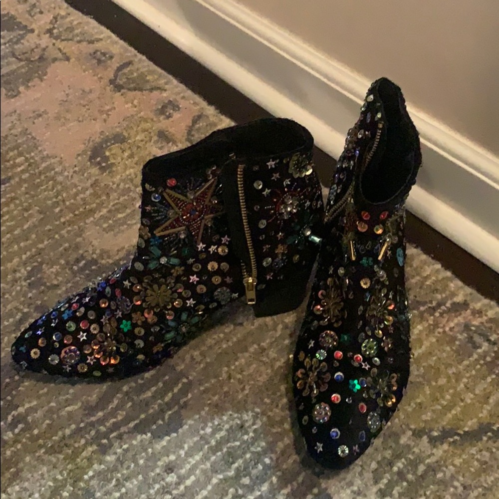 Free people Sequin booties